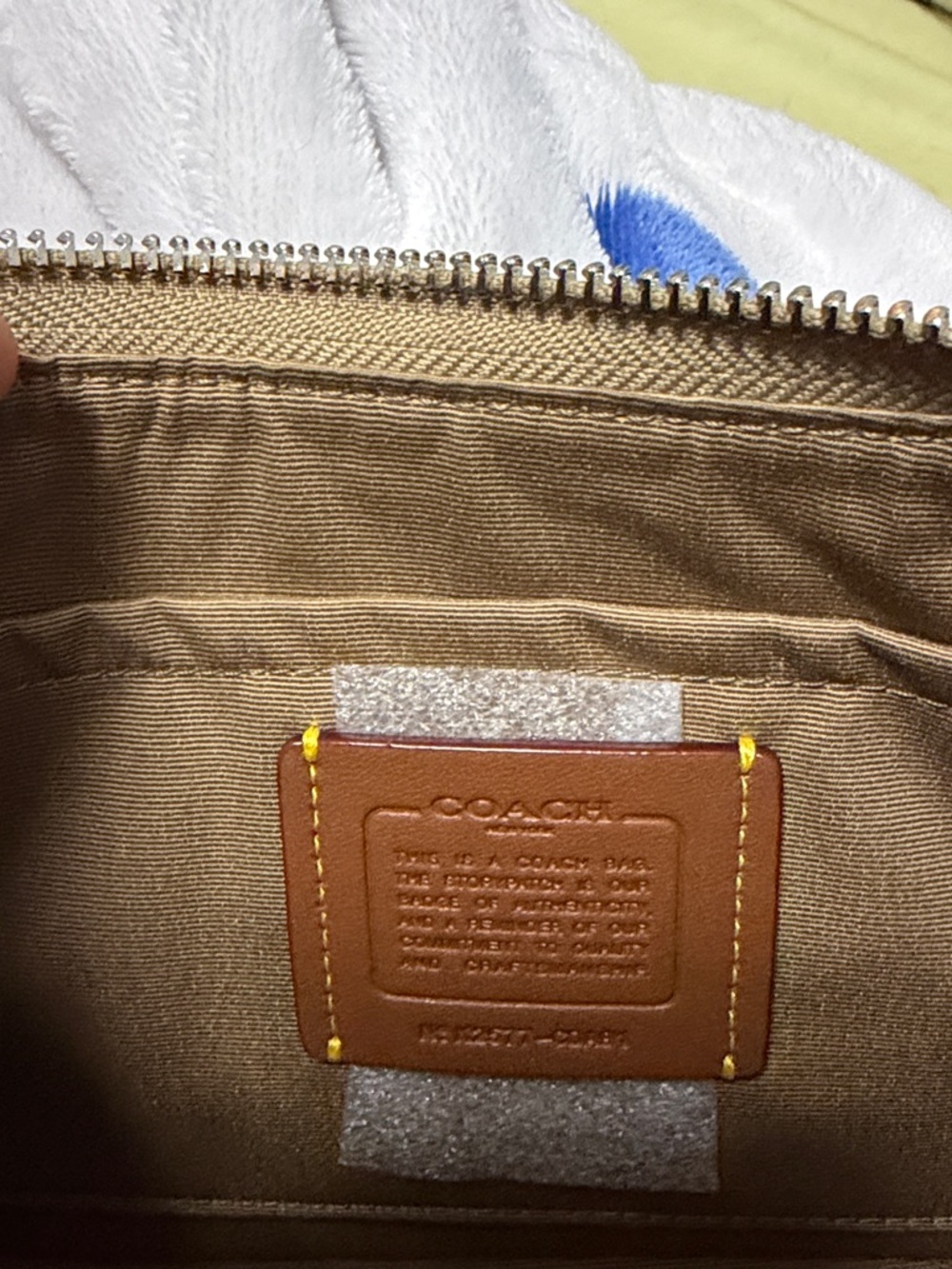 Coach Pastel Rainbow Signature Canvas Teri Shoulder Bag And Matching Card Case - Picture 5 of 5